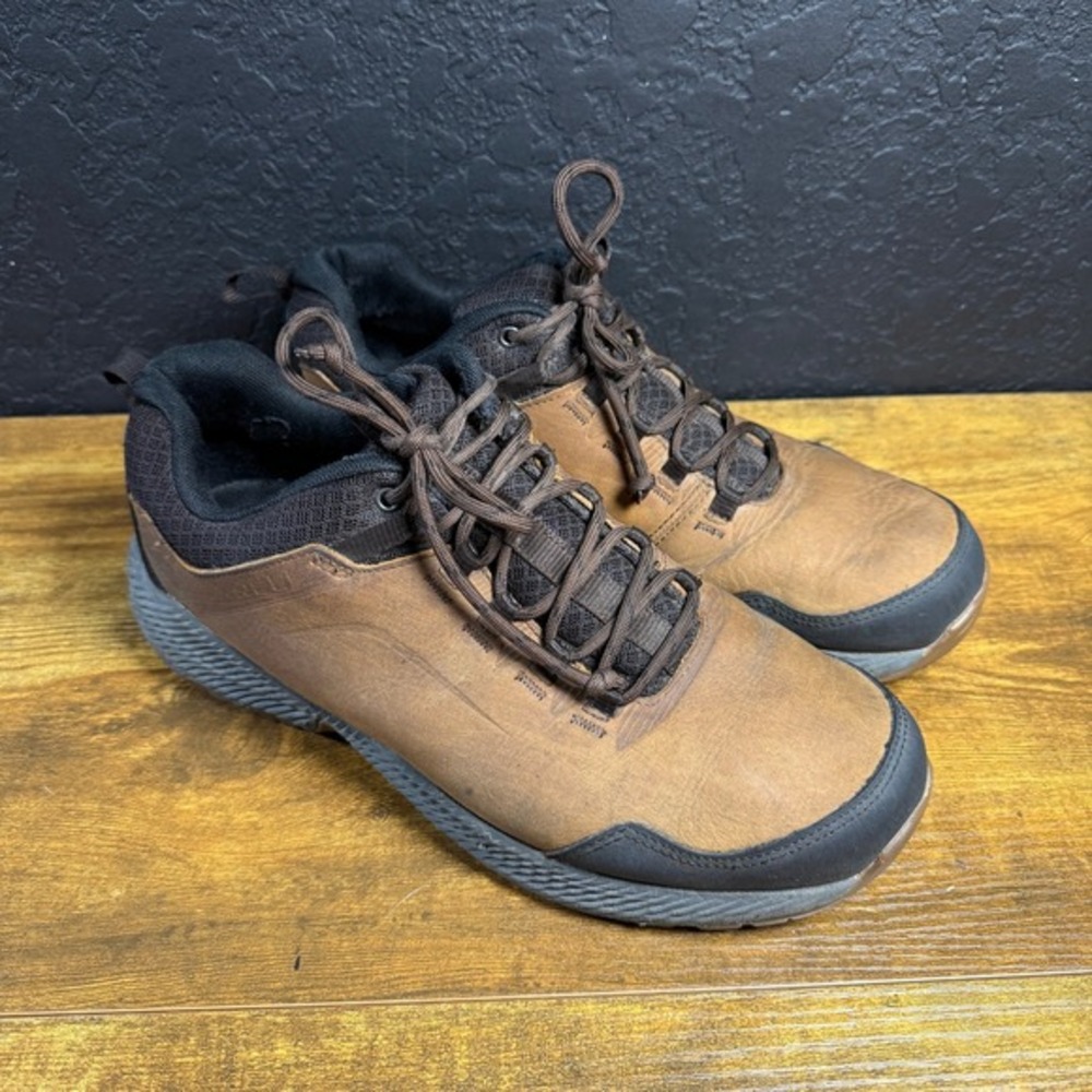 Merrell‎ J99641 Brown Leather Hiking Shoes Mens 9